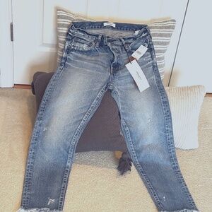 Moussy Vintage Mv Merry Tapered Mid Blu